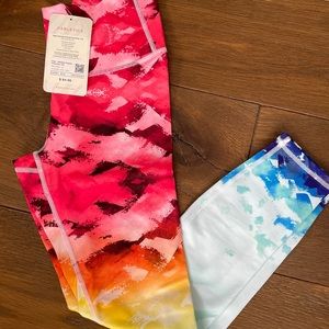🌈NWT-FABLETICS HIGH WAISTED PRINTED POWERFLEX 7/8